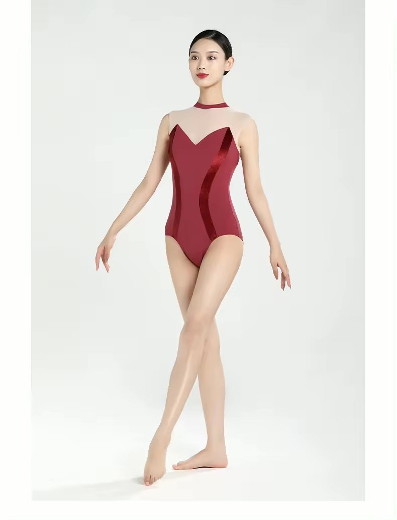 Red Velvet Ballet Leotard