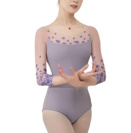 Lilac Mesh Leotard